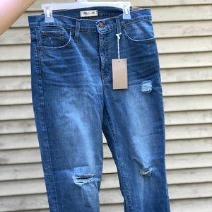 NWT Madewell Ontario wash high rise skinny jeans